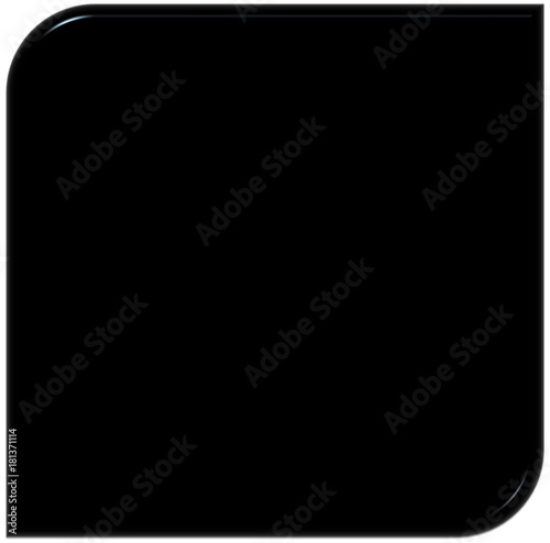 elegant black and white background, lack ceramic frame.