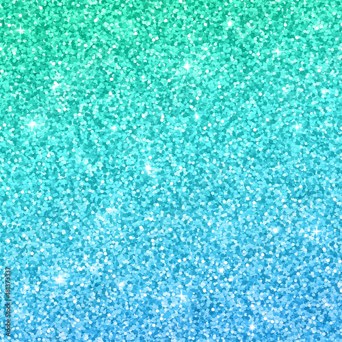 Blue green glitter background with color effect. Vector