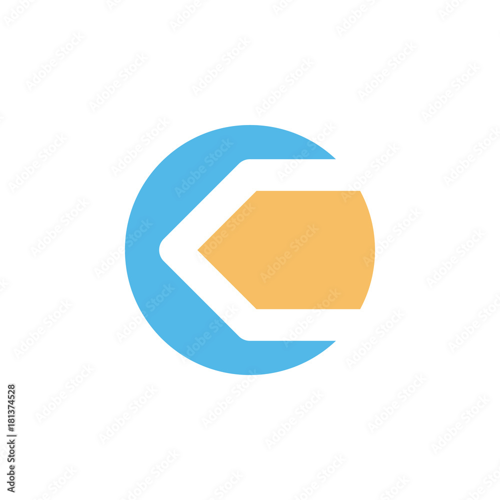 round circle shape style icon logo vector round circle shape style icon logo vector