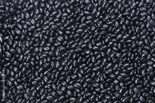 Black kidney beans background. Bean pattern photo