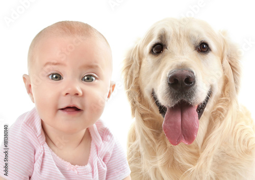 Portrait of adorable baby o...