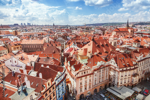 Fotografie Red roofs in Prague