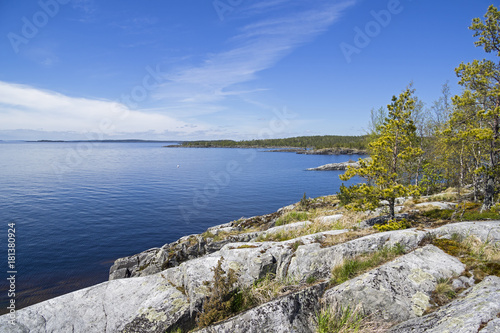 Rocky shores of Lake Ladoga