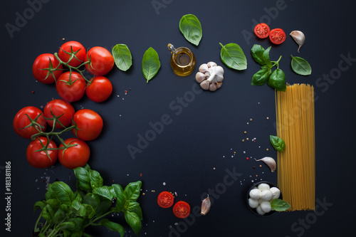 Fototapeta Naklejka Na Ścianę i Meble -  ingredient for spaghetti italian food