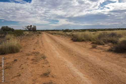 Hay River Track in the Simpson Desert  Northern Territory  Australia
