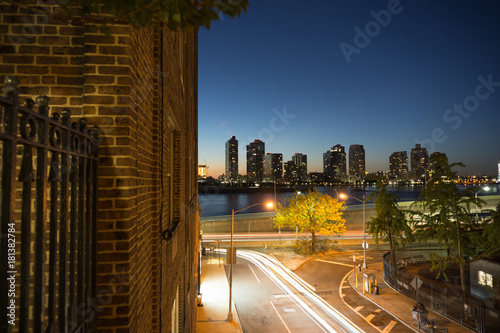 East river at night