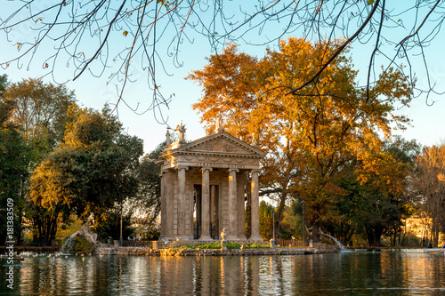 Tempio di Esculapio, Villa Borghese, Roma, Italia