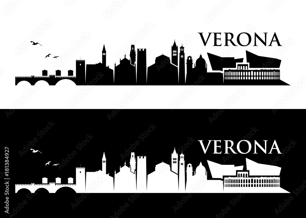Fototapeta premium Verona skyline - Italy