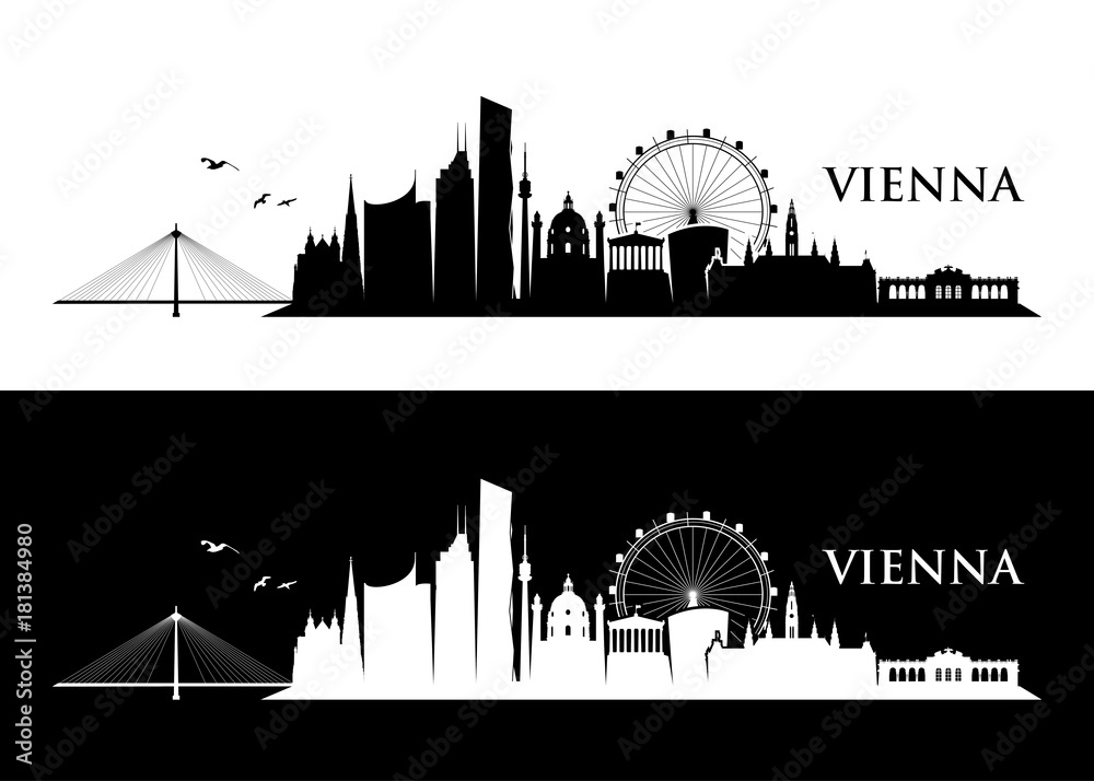 Naklejka premium Panoramę Wiednia
