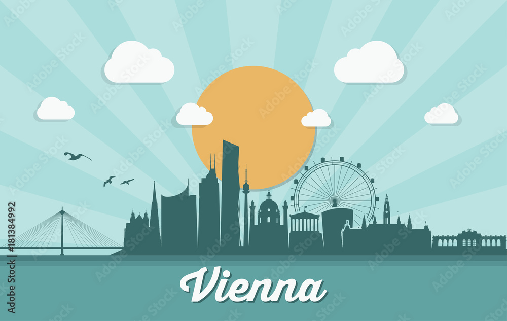 Fototapeta premium Vienna skyline