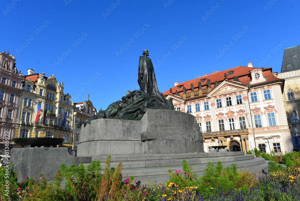Jan-Hus-Denkmal am Altstädter Ring in Prag 