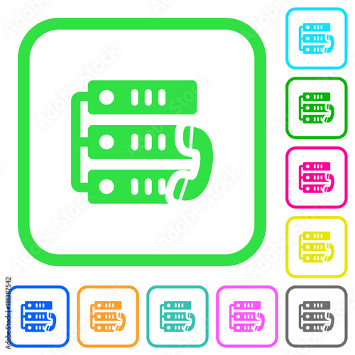 VoIP call vivid colored flat icons icons