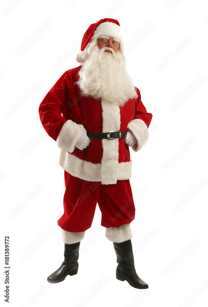 Portrait of Santa Claus Christmas Costume - Full Length Portrait of Santa Claus Christmas Costume - Full Length