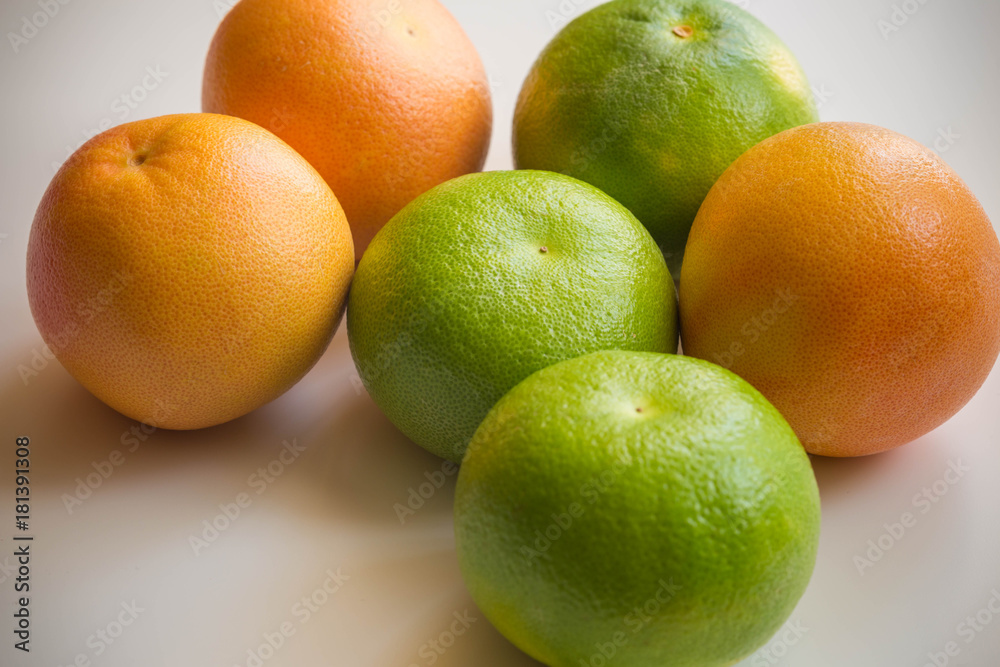 Healthy Grapefruits / different species.
