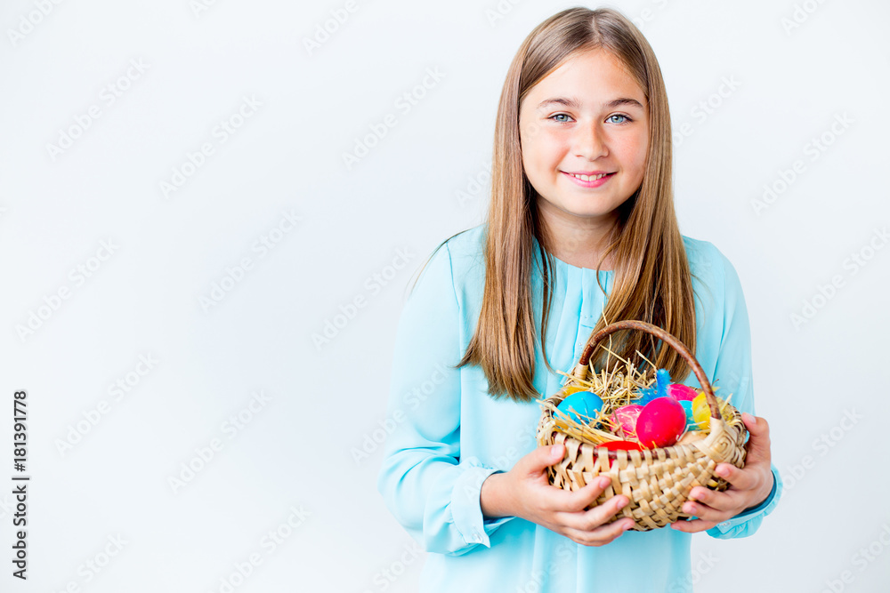 Girl with easter egg Girl with easter egg