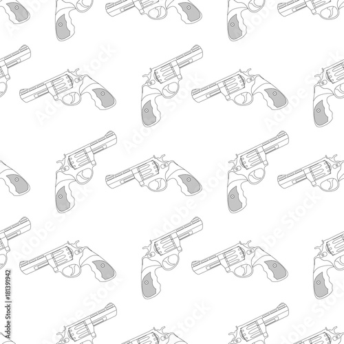 Revolvers as seamless pattern