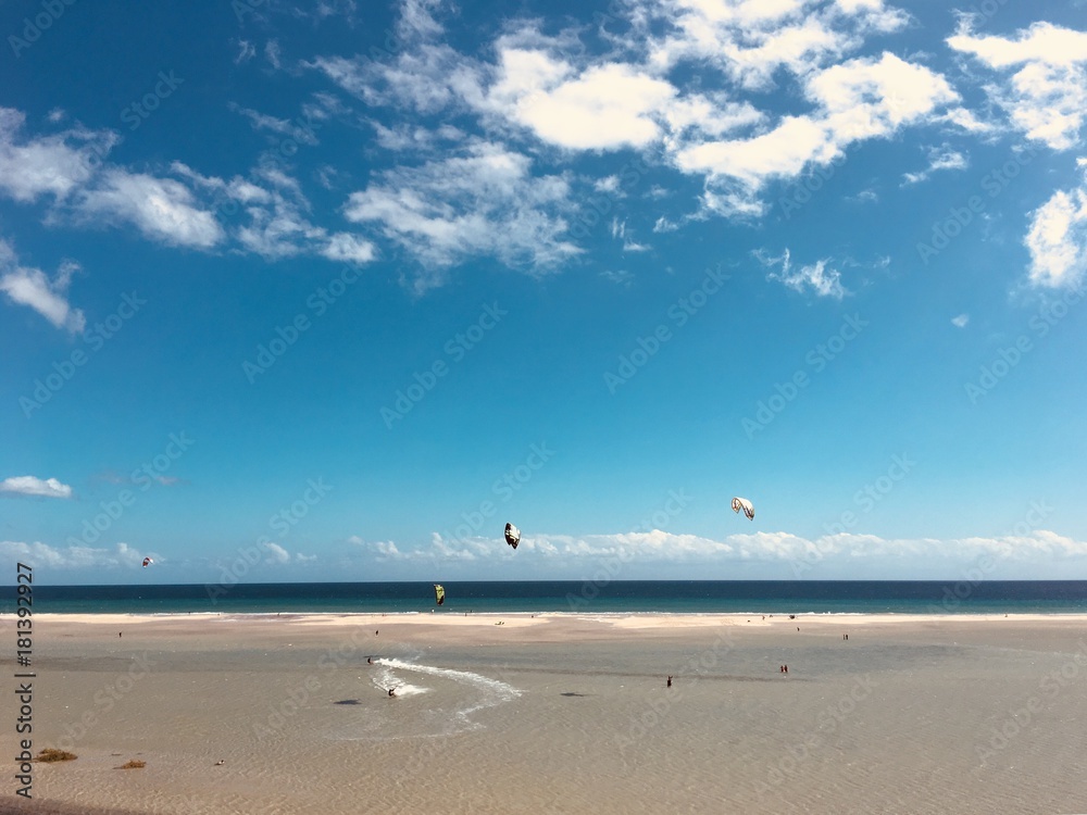Sotavento beach in Fuerteventura, Spain
