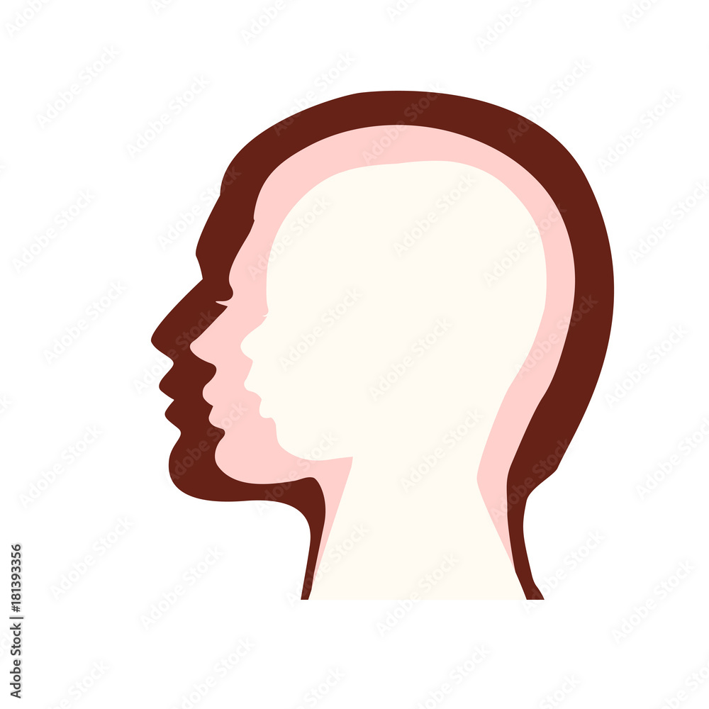 Vector silhouette of family Vector silhouette of family