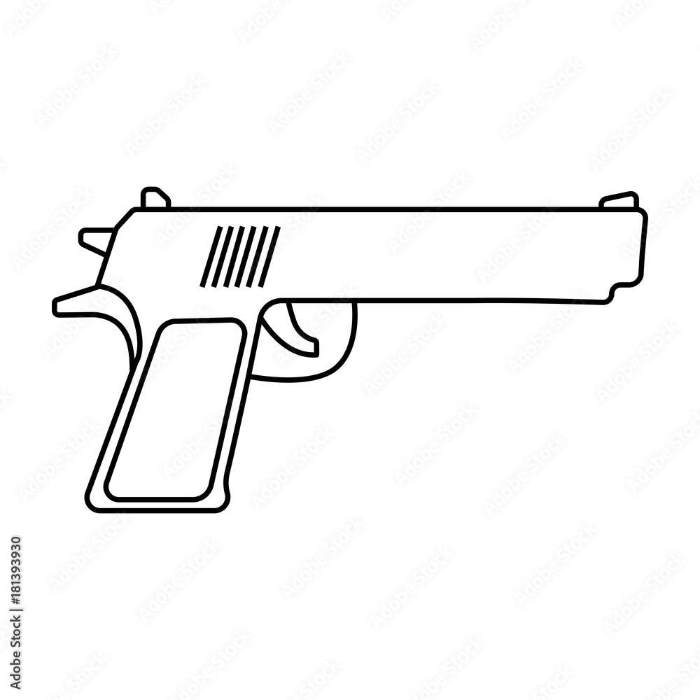 pistol icon vector illustration