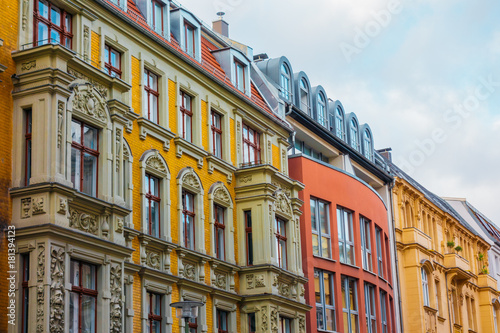 brown and orange facades of houses in berlin