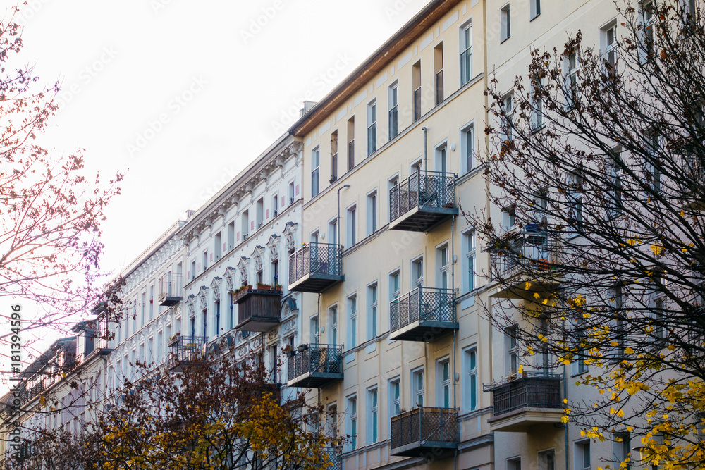 Naklejka premium beautiful residential houses in berlin