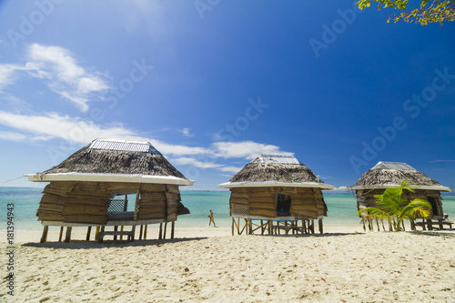 samoa fale bungalow on the beach  © Libor