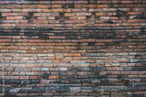 Red brick wall texture background