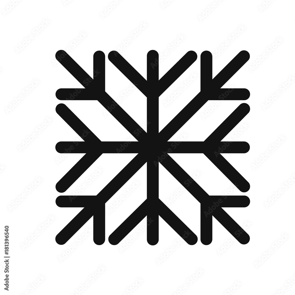 Square snowflake. Flat icon. Vector Square snowflake. Flat icon. Vector