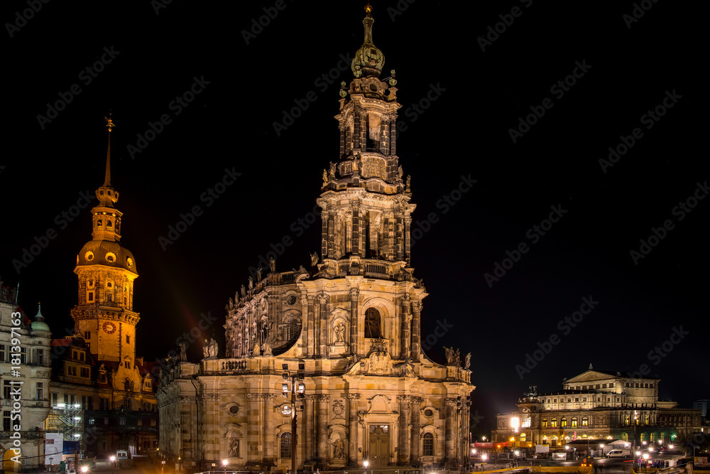 Hofkirche, Schloß und Semperoper Dresden