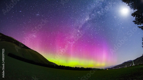 Obraz na plátně aurora australis southern lights