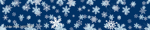 Snowflakes christmas border