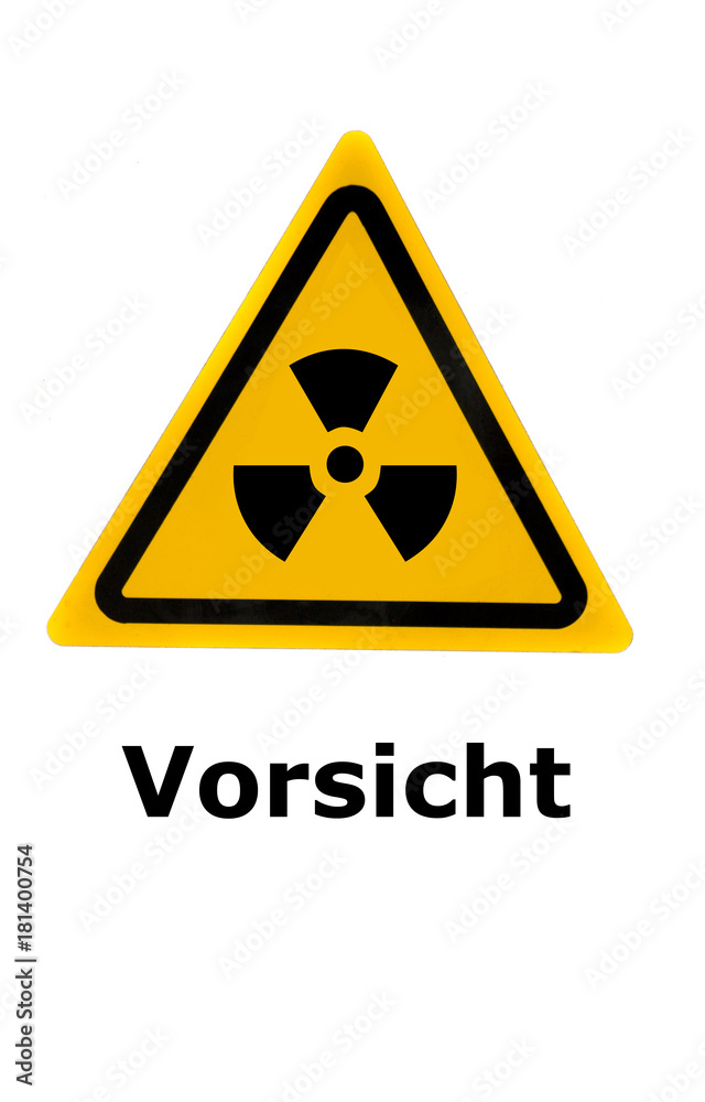 Obraz premium Vorsicht vor Strahlung