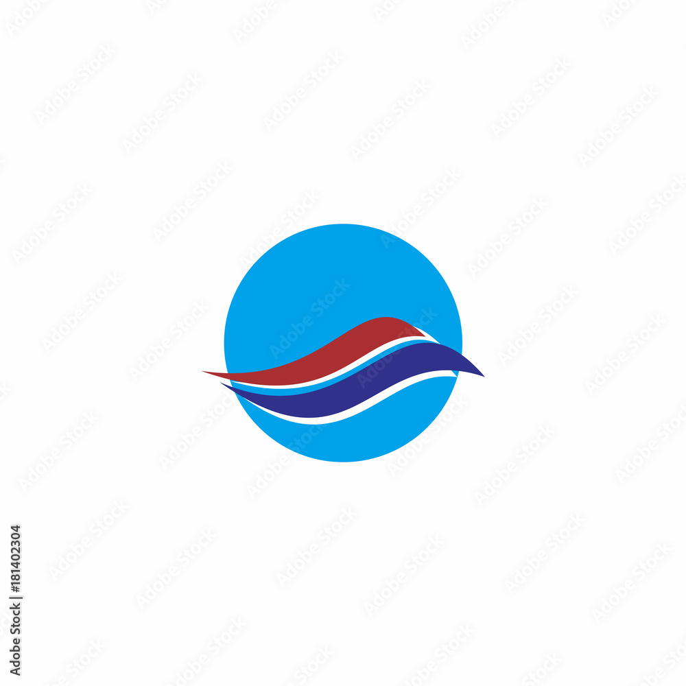 Circle Abstract Wave Logo Vector Circle Abstract Wave Logo Vector