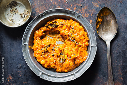 Tarka dhal curry  photo