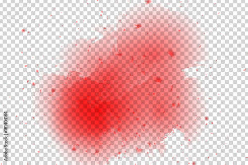 Vector realistic isolated watercolor splash effect for decoration and covering on the transparent background.