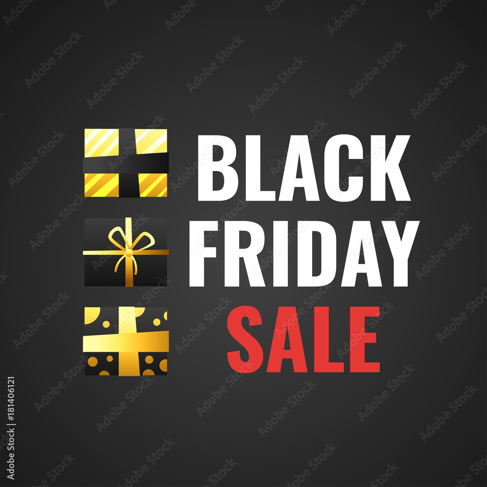Fototapeta premium black friday banner