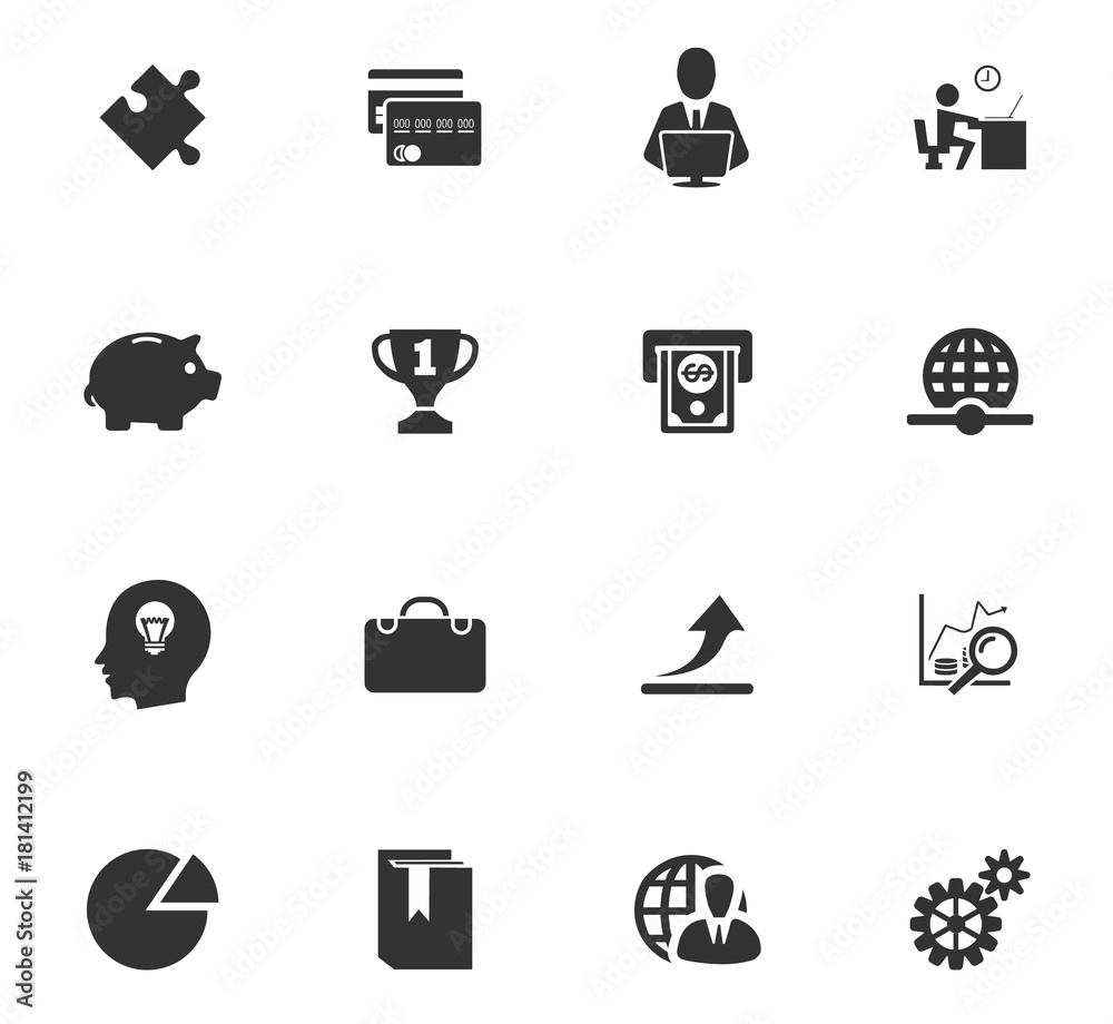 Fototapeta premium Business icons set