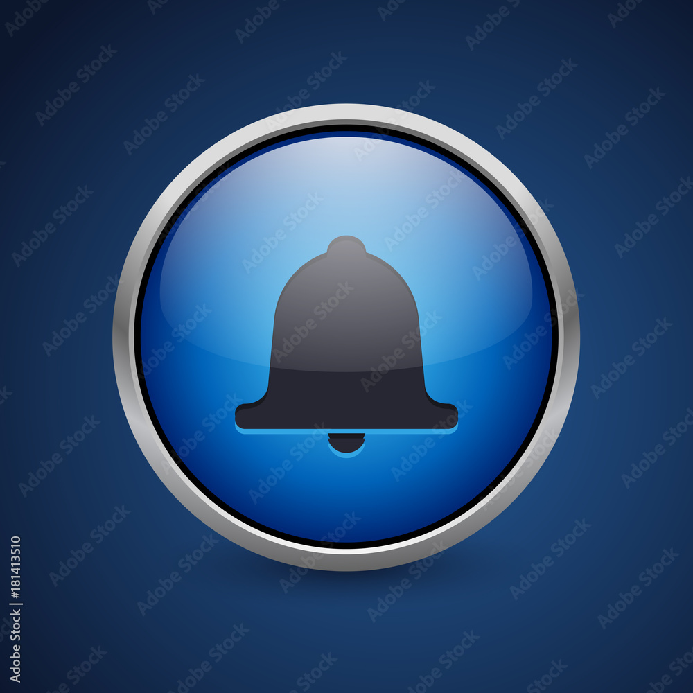 Push Button - Dark Blue Web Icon Push Button - Dark Blue Web Icon