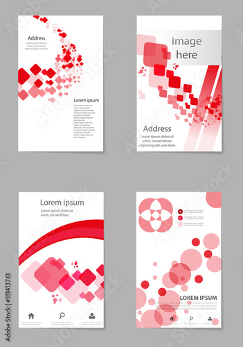 Abstract composition, business card set, box block text frame, geometric shape font texture, a4 brochure title sheet, creative square figure icon, quadrate logo sign, flyer fiber, EPS10 banner form