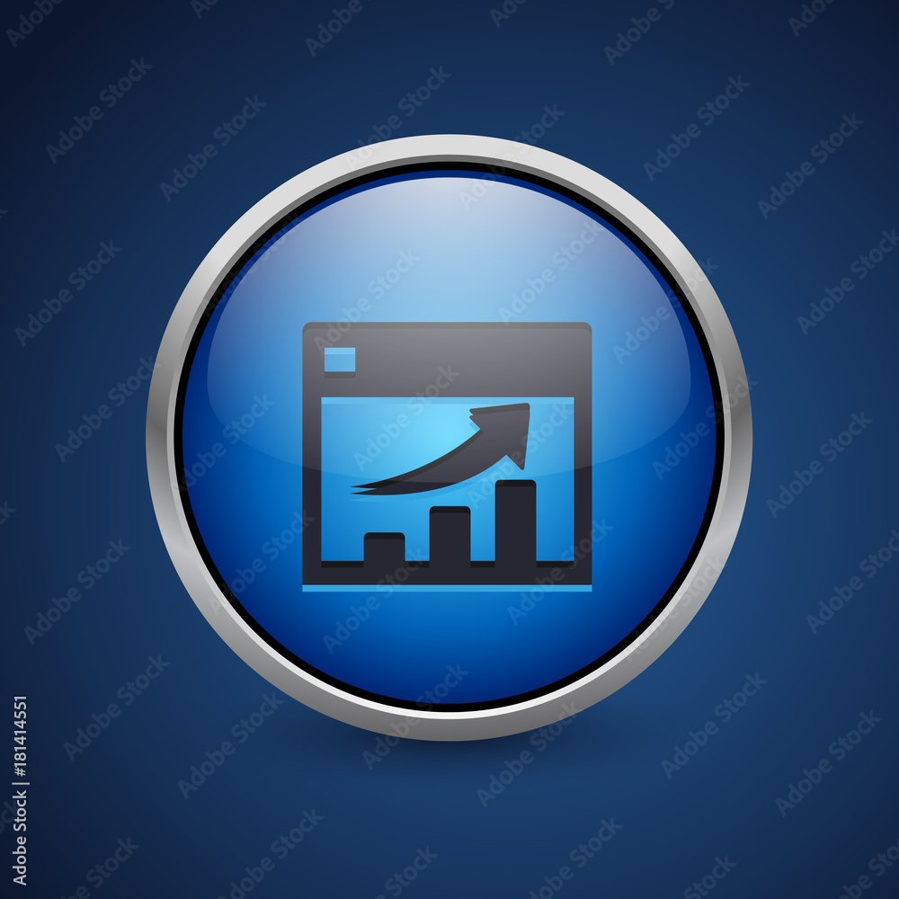Push Button - Dark Blue Web Icon Push Button - Dark Blue Web Icon