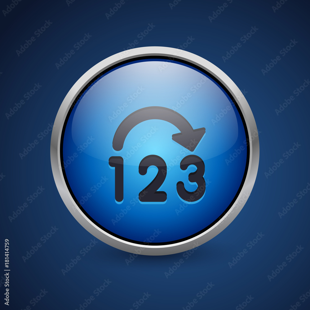 Push Button - Dark Blue Web Icon Push Button - Dark Blue Web Icon