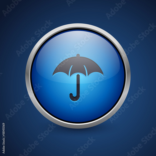 Push Button - Dark Blue Web Icon
