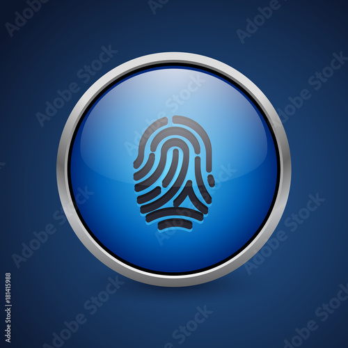 Push Button - Dark Blue Web Icon