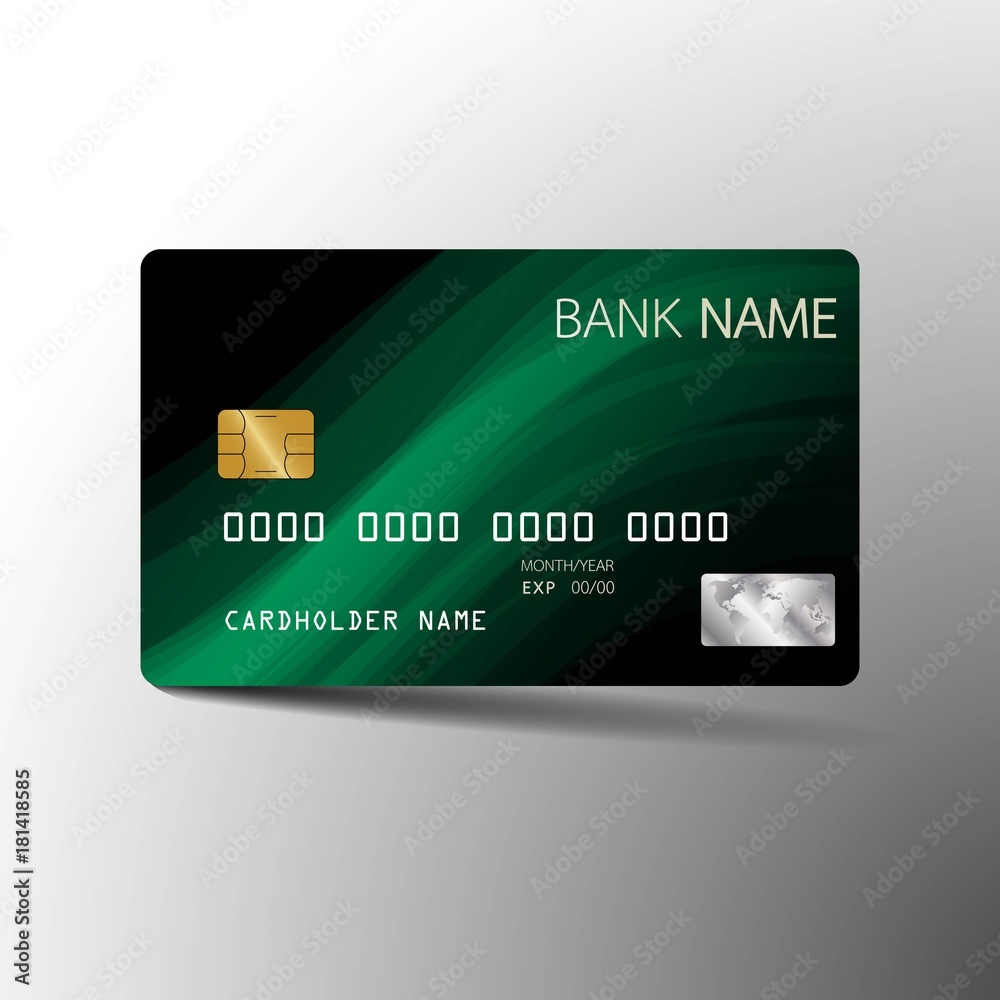 Modern credit card template design. With inspiration from the abstract. Vector illustration.Glossy plastic style. Modern credit card template design. With inspiration from the abstract. Vector illustration.Glossy plastic style.
