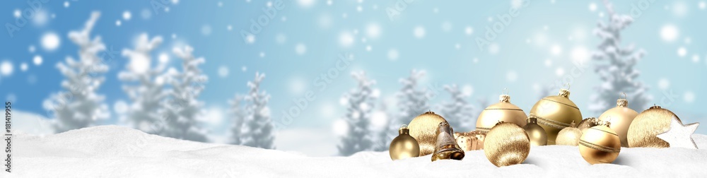 Weihnachten Banner Panorama Hintergrund