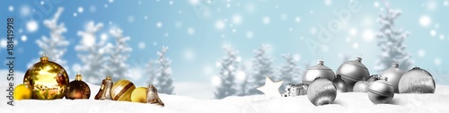 Weihnachten Banner Panorama Hintergrund