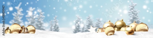 Weihnachten Banner Panorama Hintergrund