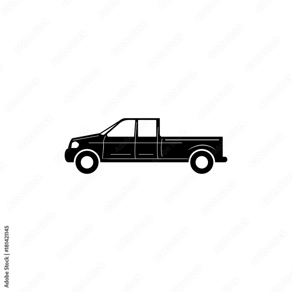 Pick-Up Truck car icon. Car type simple icon. Transport element icon. Premium quality graphic design. Signs, outline symbols collection icon for websites, web design