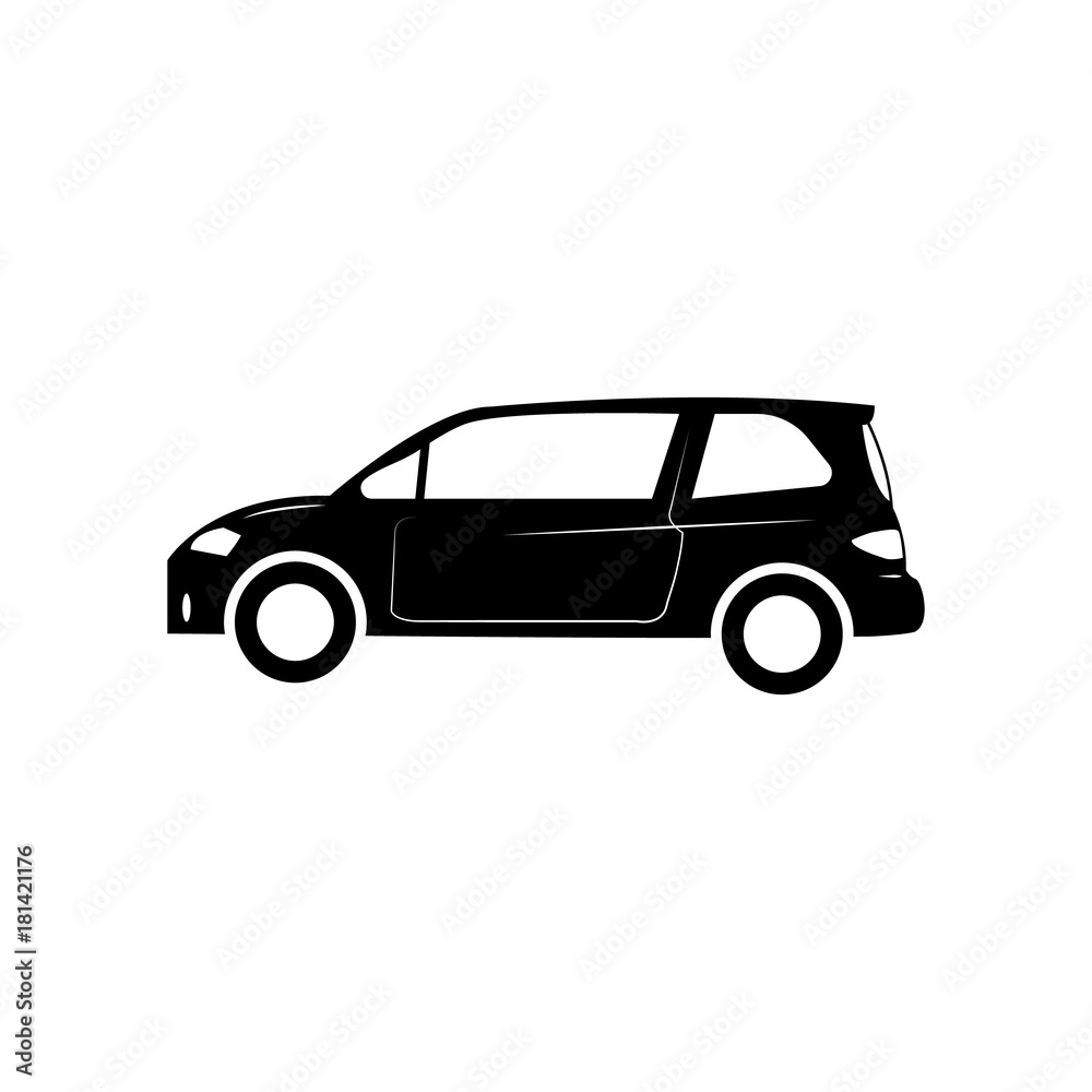 Small hatchback icon. Car type simple icon. Transport element icon. Premium quality graphic design. Signs, outline symbols collection icon for websites, web design