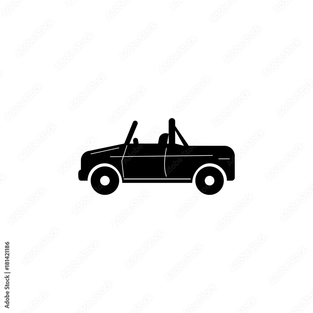 Convertible Suv car icon. Car type simple icon. Transport element icon. Premium quality graphic design. Signs, outline symbols collection icon for websites, web design